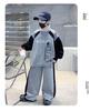 Boys' Spring Sportswear Hoodie Set: Trendy Long Sleeve Two-Piece for Kids 2026