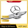 C200 E200 Für Mercedes Benz Emblem Plakette für Auto Motorhaube Vorne Chrom Logo Luxuriös Verchromt für Mercedes Benz Haube mit Flügel für C2