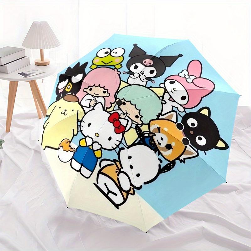 1pc Hello Kitty Friends Collection Umbrella with Plastic Handle,Suitable for All Seasons Home Travel Outdoor UmbrellaSanlio434
