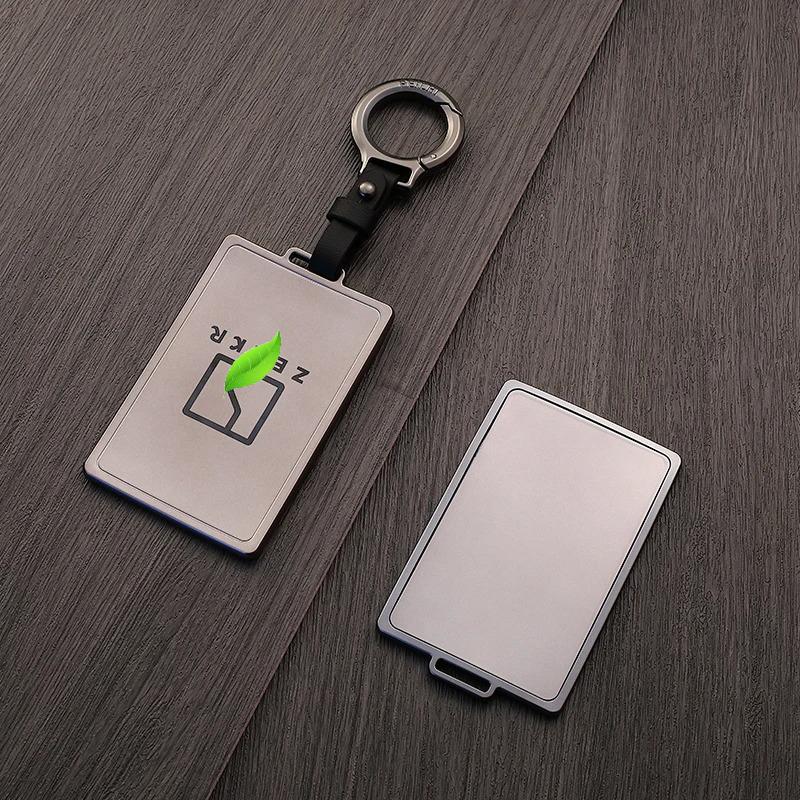 Voor Geely Zeekr 001 7X X 007 009 Leren Auto Afstandsbediening Sleuteletui Sleutelhouder Fob Nfc Bluetooth Metaal Slimme Sleutel Sleutelhanger Accessoires