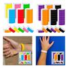600 Synthetic Paper ID Bands Assorted Colors Admission Tickets Band Lightweight Sticky Wristband for