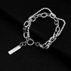 Chain Spring Buckle Bracelet Fashion Ins Neutral Fengshui Bracelet Men and Women  Bracelet