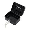 Money Box with Key -Money Tin with Lock - Small Lockable Cash Box with Coin Tray for Petty Cash Coins Notes