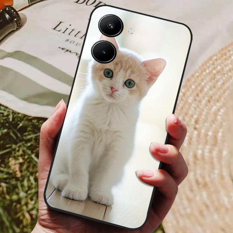 Etui do Realme 10 4G Czarne Miękki Silikon Odporne na Wstrząsy Pokrowiec do Telefonów Realme 10 2022 Realme10 C33 C 33 4G Ochronne Fundas