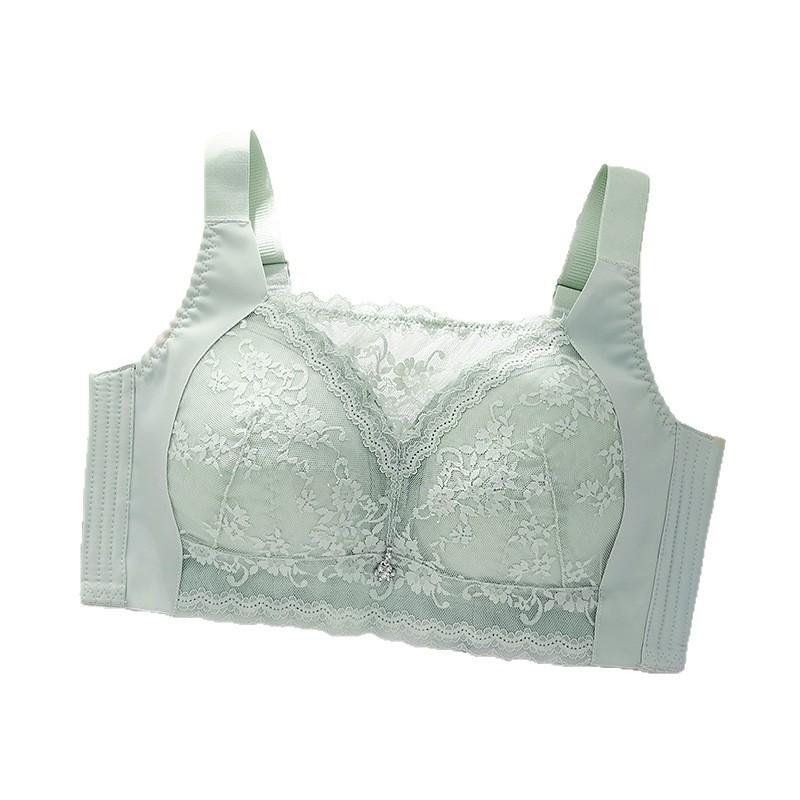 Large Size Thin Adjustment Type Breast Collection Anti-light Bra Gathering No Steel Ring Anti-sagging Wide Shoulder Strap