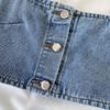 Stilvolle Eleganz Mode Damen Business Casual Weste Krawatte Kurzes Design Schlanke Einreihige Ärmellose Jeansweste Kleines Camisole Layering Top Damen
