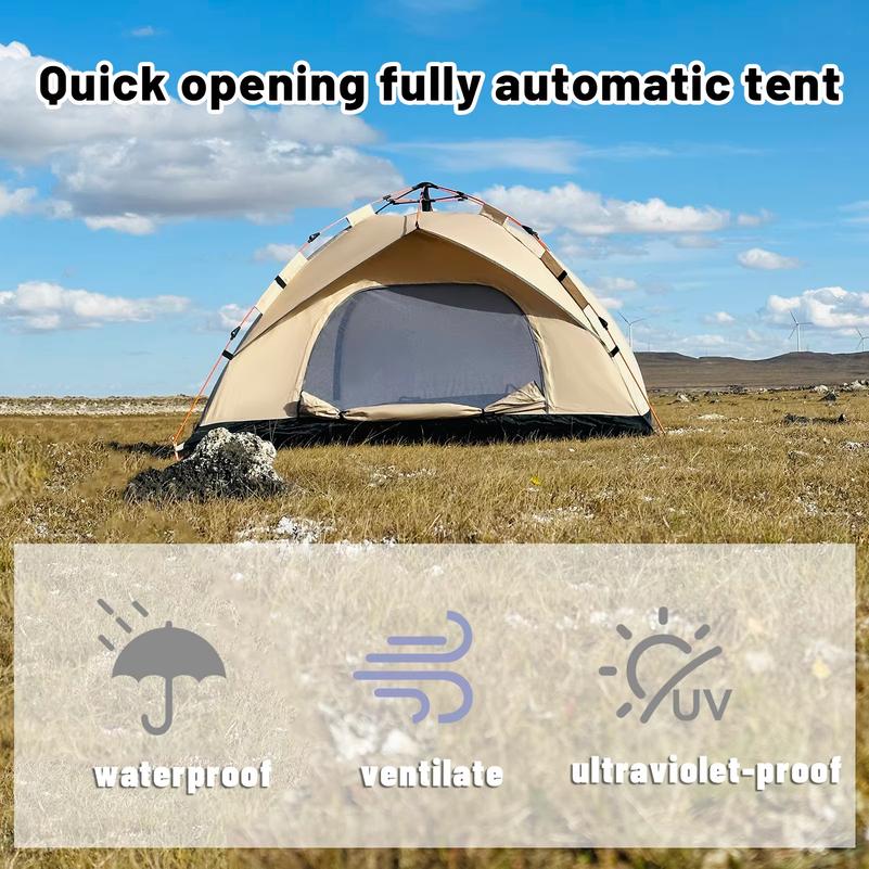 Tent Outdoor Portable Folding Fully Automatic Camping Quick Open Camping Sunscreen Thickened Rainproof Tent Complete Set