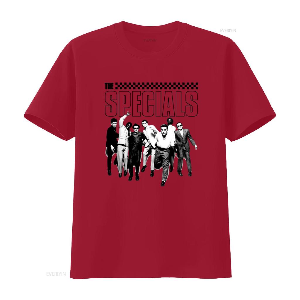 Unisexs The Specials Ska Rock Reggae Two Tone Records Music T Shirt Vintage With Iconic Members Casual Round Neck All Season