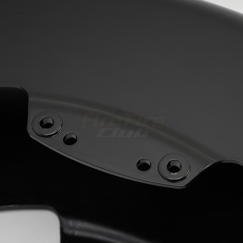 Motorcycle Front Fender Mudguard Cover Gloss Black For Harley Touring Electra Glide Street Road King Glide Ultra 2014-up