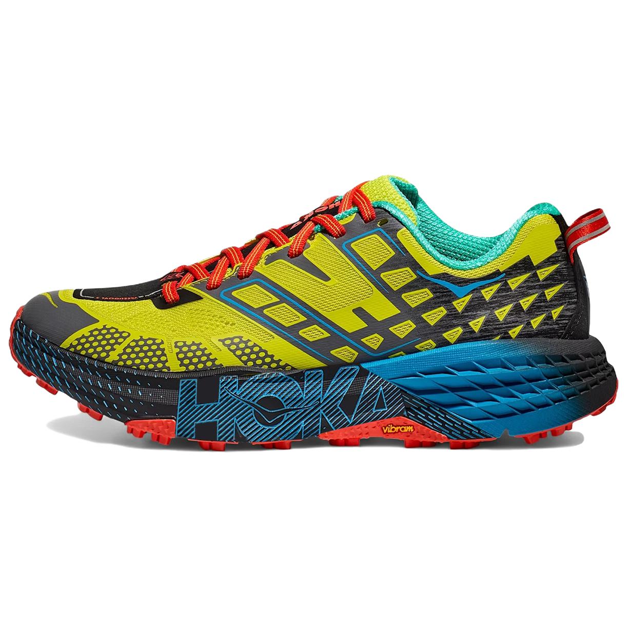 

Кроссовки HOKA Speedgoat 2 Low Citrus Blue Unisex, желтые, Hoka-Citrus, Hoka-Blue 1162710-HSH 38⅔