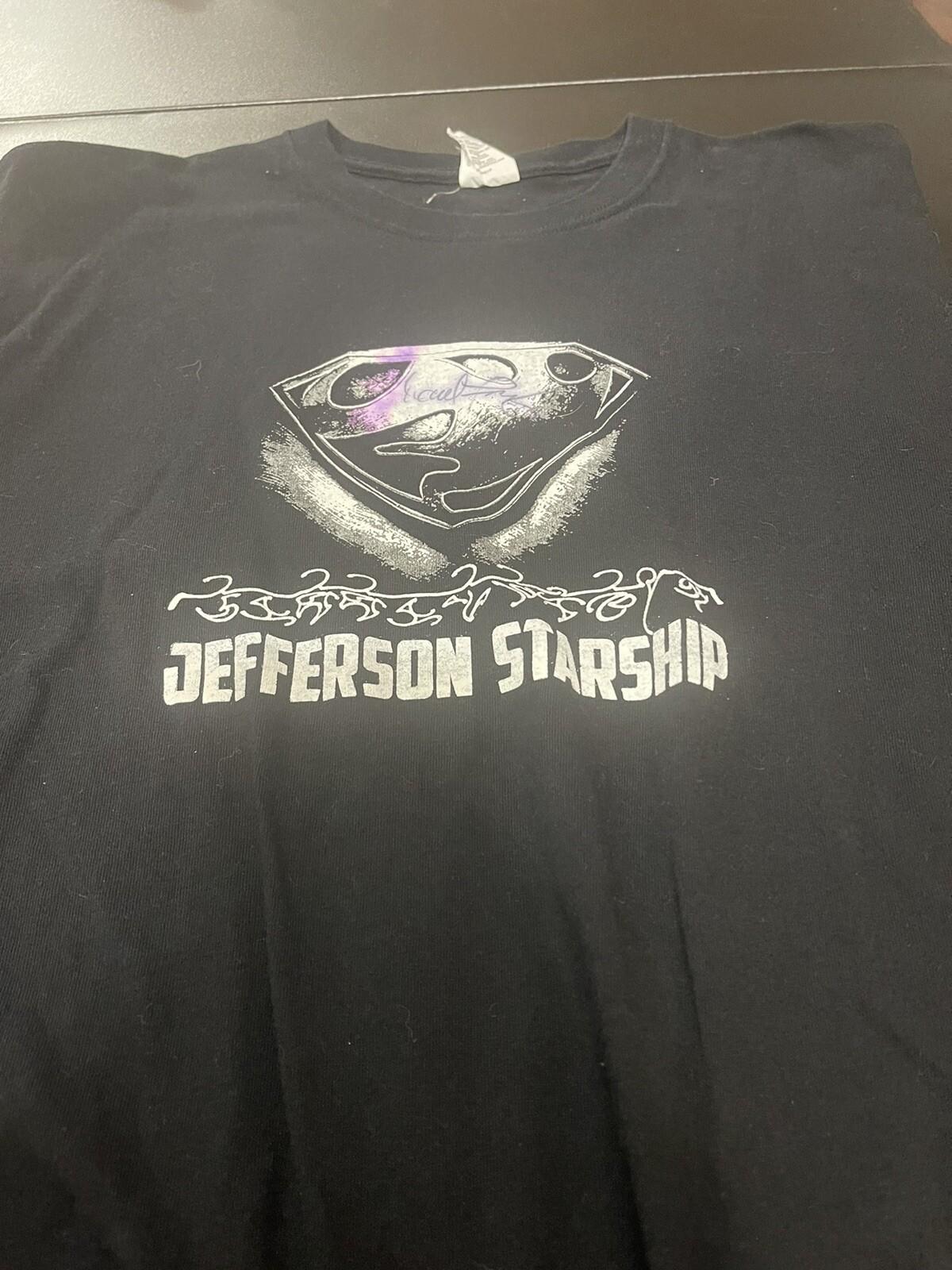 Jefferson Starship Band Black Cotton Shirt S-5XL TH148 XXXL