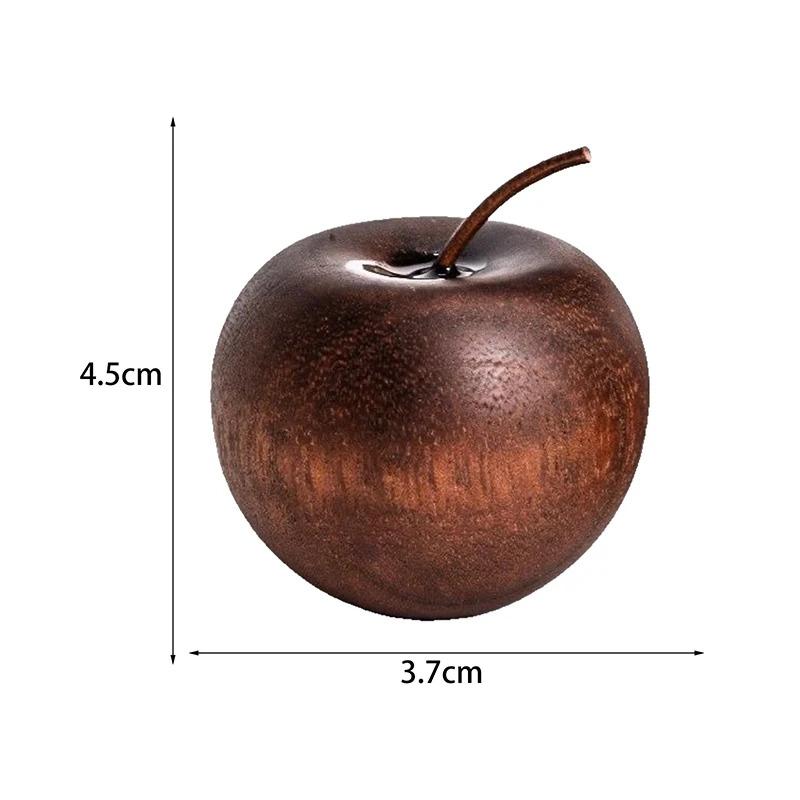 Wooden Apple Shaped Essential Oil Aromatherapy Diffuser Fragrance Diffuser Home Bathroom Car Decoration Minimalist Figurines