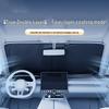 All-Season Universal Double-Layer Titanium Silver Car Sunshade with Heat Insulation & Sun Protection