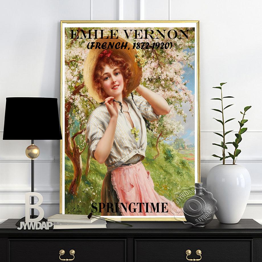 Emile Vernon Französisches Museum Wandkunst Poster Drucke Bild Ausstellung Leinwand Malerei Wohnzimmer Heimdekor Kein Rahmen