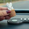 Telefonnummer im Auto, temporäres Stoppschild, multifunktionales Cartoon-Häschen, temporäre Parkkarte, schnelle Nummernschild-Dekoration