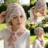 Elegant Hollow Out Mesh Head Wrap Soft Cupro Fiber Hat Bandana Headscarf For Summer Fashion Accessory