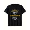 This Is a Black T-Shirt Made Of, Celebrating My Granddaughter'S 18Th Birthday in 2005. It'S Designed for Family And Friends, Available in Size XXXL,