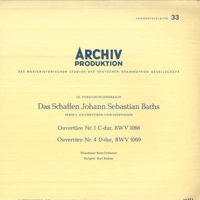 LP Record MUNCHENER BACHORCHESTER KARL RICH  Bach Ouverture Nr 1 In Cdur BWV 1 APM14273 ARCHIV PRODUKT 1963 Germany Classical Used