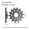 520 14T 15T 16T 17T Front Sprocket for KT/M 620 640 690 790 890 990 400 600 625 660 Du/ke LC4 For CF Moto 800 MT 701 Norden 901