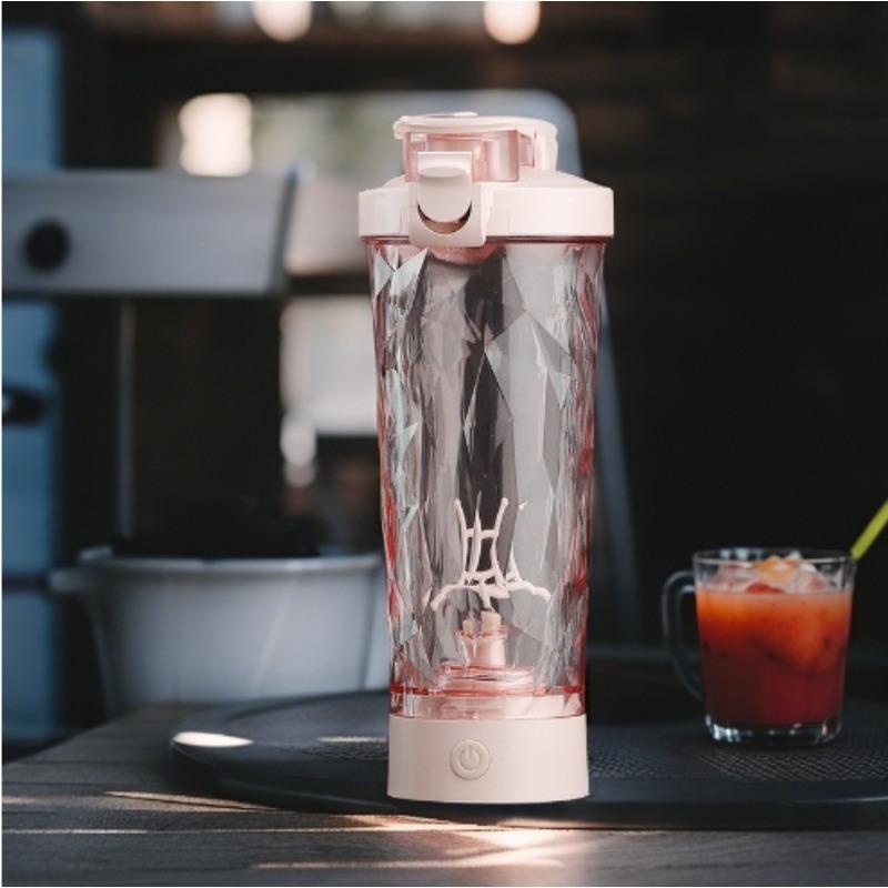 

650ml Electric Protein Powder Mixing Cup Automatic Shaker Bottle Mixer Shake Bottle Milk Coffee Blender Kettle fro Gym Outdoor 650ml рожевий