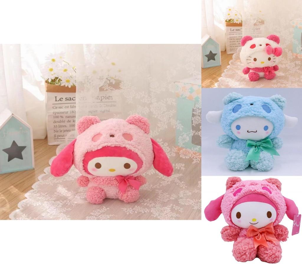 Kuromi My Melody Cinnamoroll Kawaii Plush Toy For Kids Handmade Soft Doll For Stress Relief