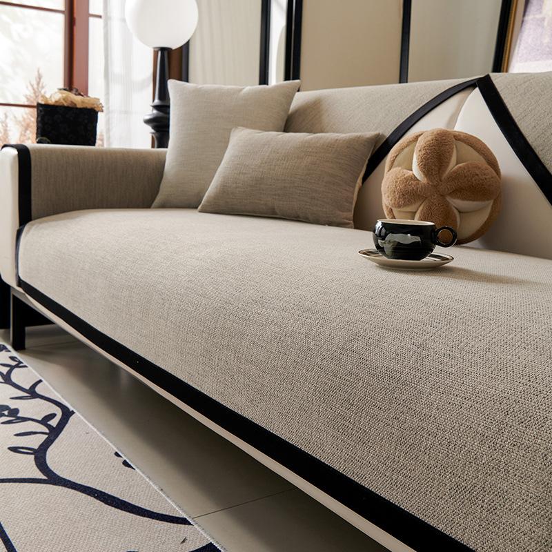 

Sofa Cushion Universal In All Seasons New Fixed Non-Slip Sofa Seat Cushion Light Luxury High-End Feeling All-Inclusive Cover Cloth 70*70cm