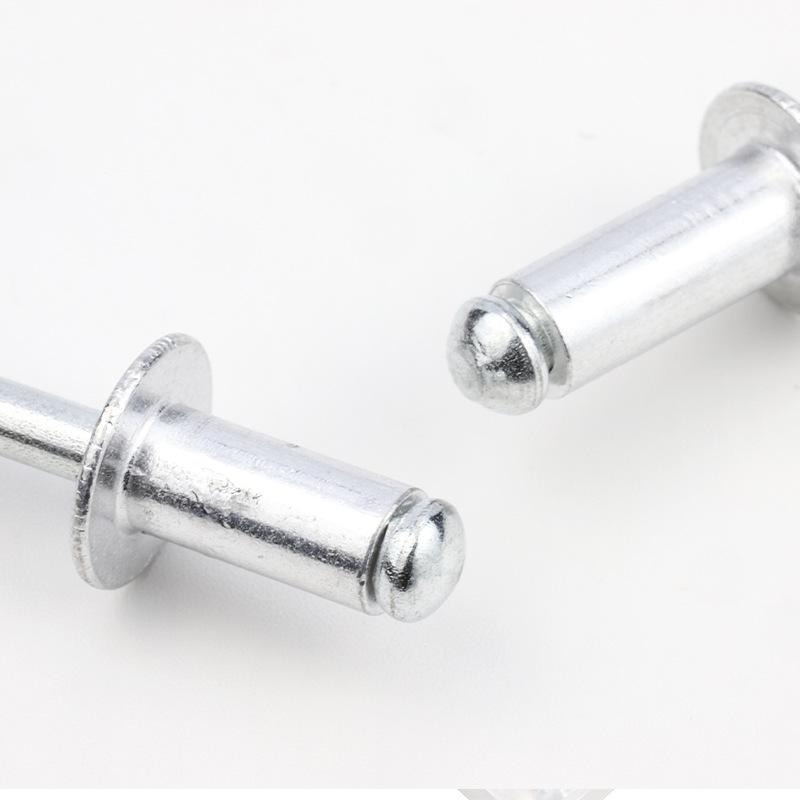 Aluminum Cap Iron Core Round Head Blind Rivet Set, M3.2/M4.8