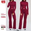 Zechuang's New Sports Fitness Suit Women's Nude Zipper Casual Suit Outdoor Fitness Running Sports Suit
