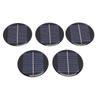 5pcs Round Solar Panels 0.28W Round Monocrystalline Silicon Solar Cell Panels for Small Electronic Devices