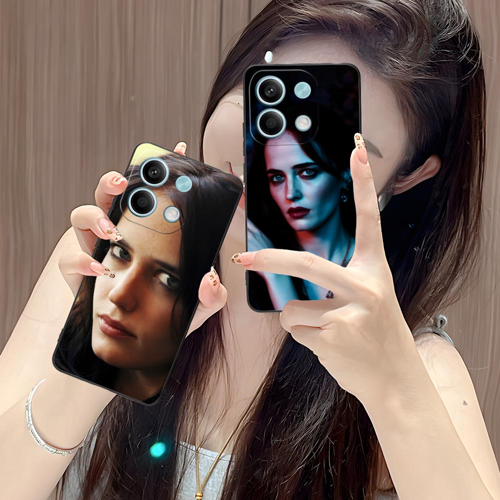 Eva Green Matte TPU Mobile Phone Case for POCO F8 F7 F6 F5 F4 F3 F2 Pro GT C75 C71 C65 C61 C40 Pro Ultra Colorful Cover