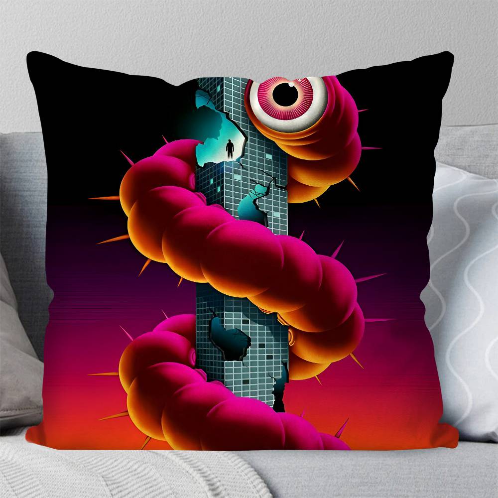 Abstract Eye Shapes Hand Moon Pillow Case Square Pillow Bedroom Sofa Leisure Comfort Cushion Car Living Room Home Decoration