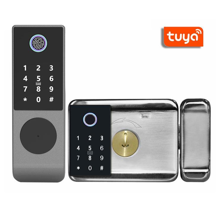 Waterproof Outdoor Smart Fingerprint Door Lock with Password Compatibility