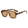 New European and American Retro Double-Beam Men's Square Sunglasses - Fashionable for Driving and Business