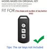SANRILY Metal & Leather Motorcyle Key Fob Cover Case Compatible with Honda PCX 2019 K96 K77 ADV 350 Forza 300 Airblade 125 Super Cub C125 Scooter