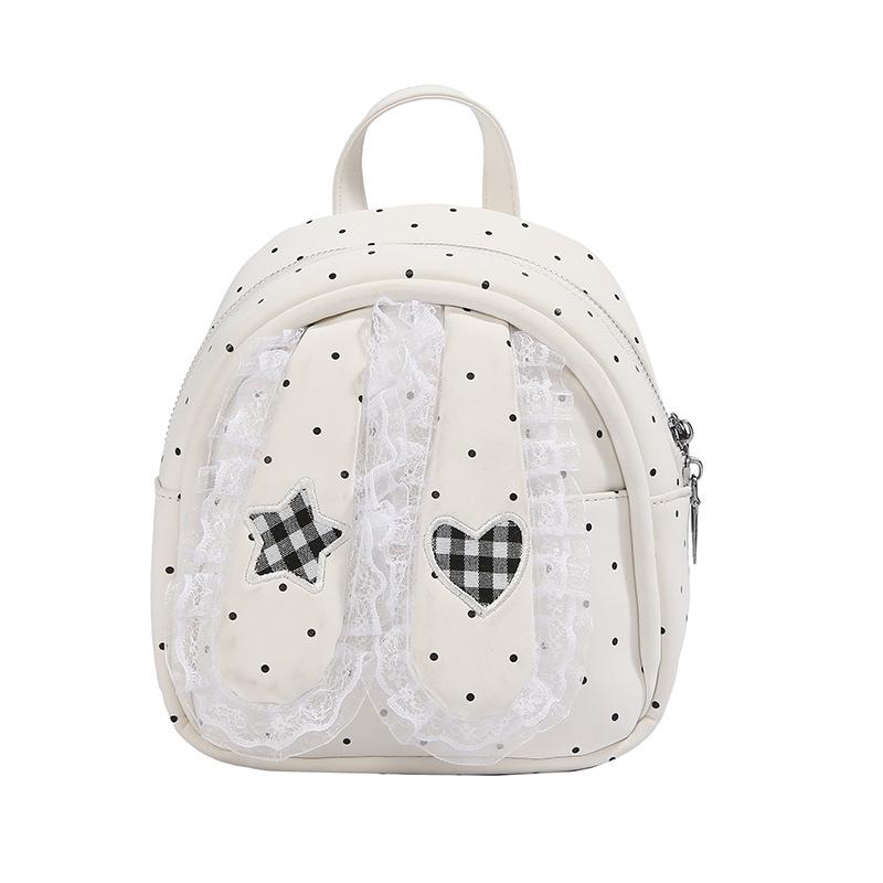Schoolbag Sweet and cute girl rabbit ear backpack 1011 new casual versatile backpack college style schoolbag