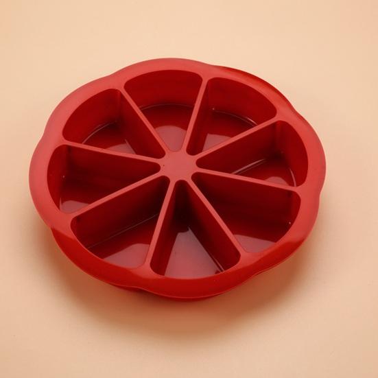 2/3 Stuks 8-Caviteit Siliconen Cakevorm Anti-aanbak Voedselkwaliteit Driehoekige Cakepunten Bakvorm DIY Keuken Maïsbrood Pizza Muffins Bakgereedschap