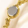 Luxury Golden Women Quartz Watch Fashion Rhinestone Dial Unique Twisted Link Bracelet Watch Elegant Thin Ladies Wrist Clock Gift