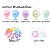 63 Stück Pastell Bonbonrosa 1. 2. 3. Folienzahlenballon Set Macaron Latexballons Mädchen Prinzessin Babyparty Geburtstagsfeier Deko