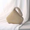 Handmade Polyester Shell Shape Party Purse With Diamond Accents For Night Out