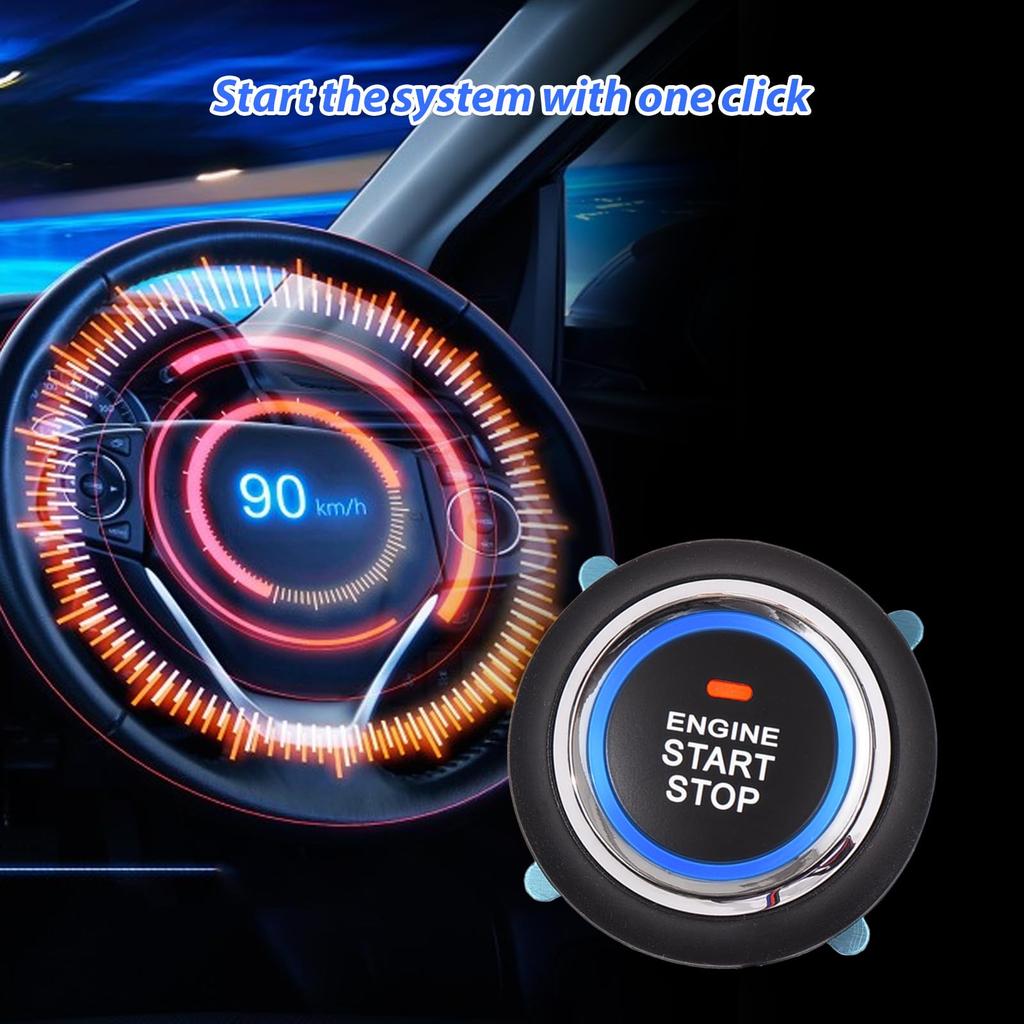Car Alarm System, One Click Start System Push To Start Ignition One Click Stop