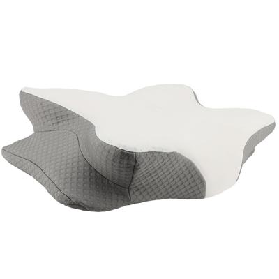1 Pair Memory Foam Pillow Core Ergonomic Ice Silk Butterfly Shaped Adult Memory Cotton Neck Support Pillow