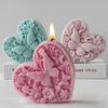 Flower Butterfly Candle Silicone Mold 3D Heart Butterfly Craft Soap Resin Cement Mold DIY Chocolate Cake Baking Tool Home Gift