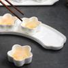 Ceramic Three-Compartment Dipping & Snack Dish