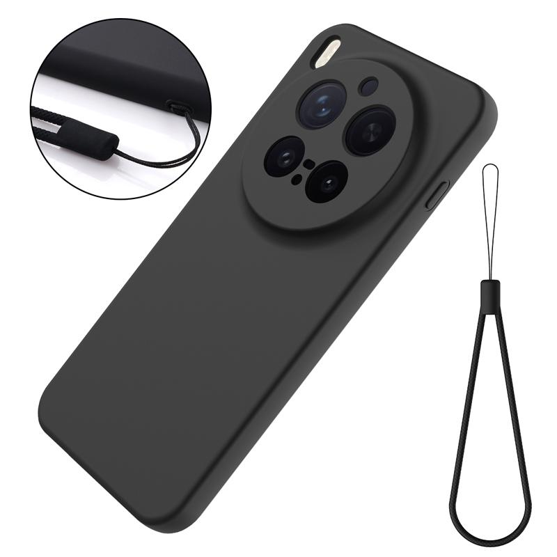 

For Vivo X300 Pro X300 Case Soft Premium Liquid Silicone Strap Cover with Flocking inside for VIVO X300 Pro vivo X300 Pro