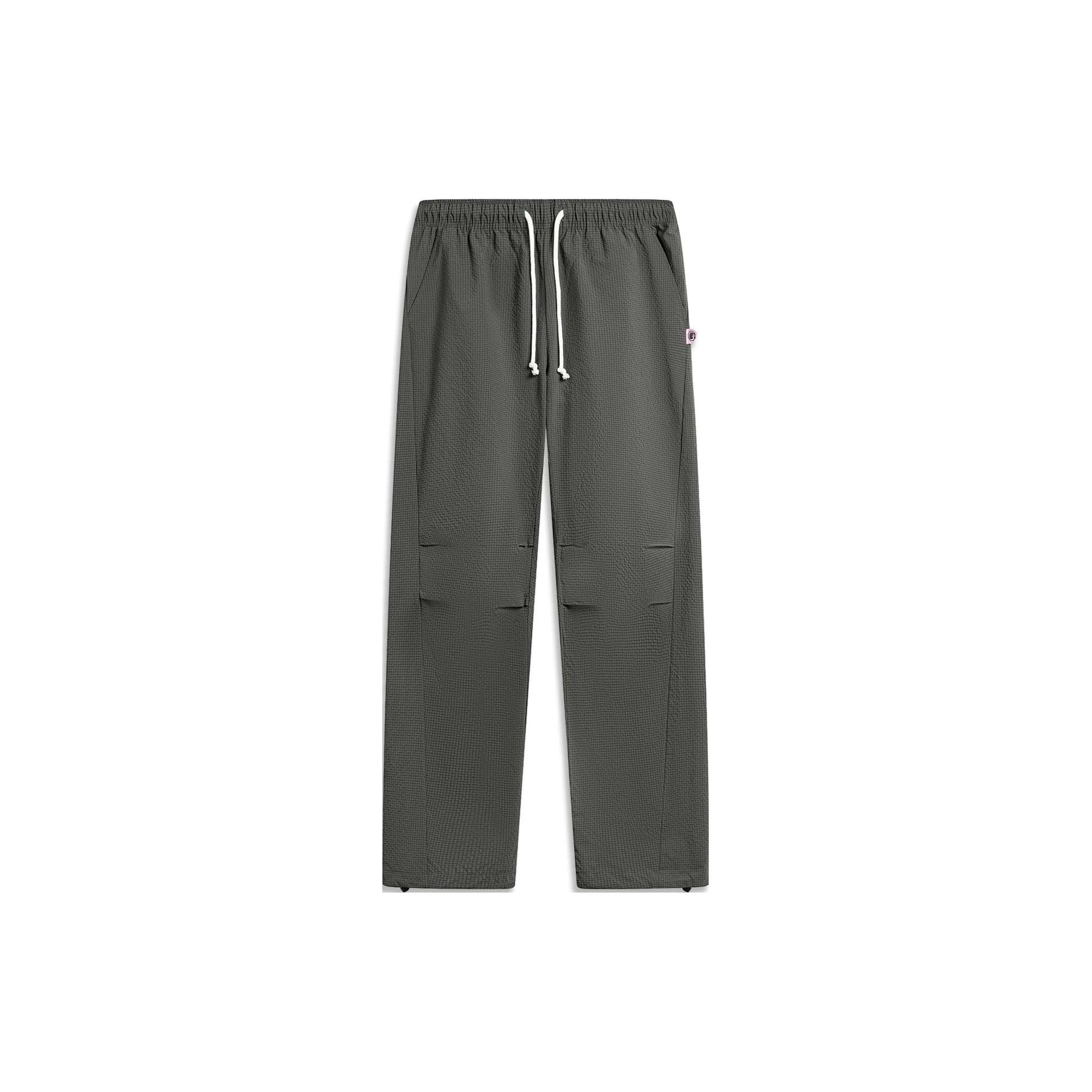 Li Ning Badfive Knitted Sweatpants Men s Obsidian Gray AYKT839-2 XL