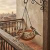 Retro Style Hanging Bird Bath S Hooks Bird Watering Device Food Container Feeding Bowls  Balconies