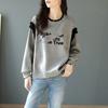 Oversize Sweatshirt for Women Cotton Loose Round Neck Casual Pullover Long Sleeve Top Sweatshirt