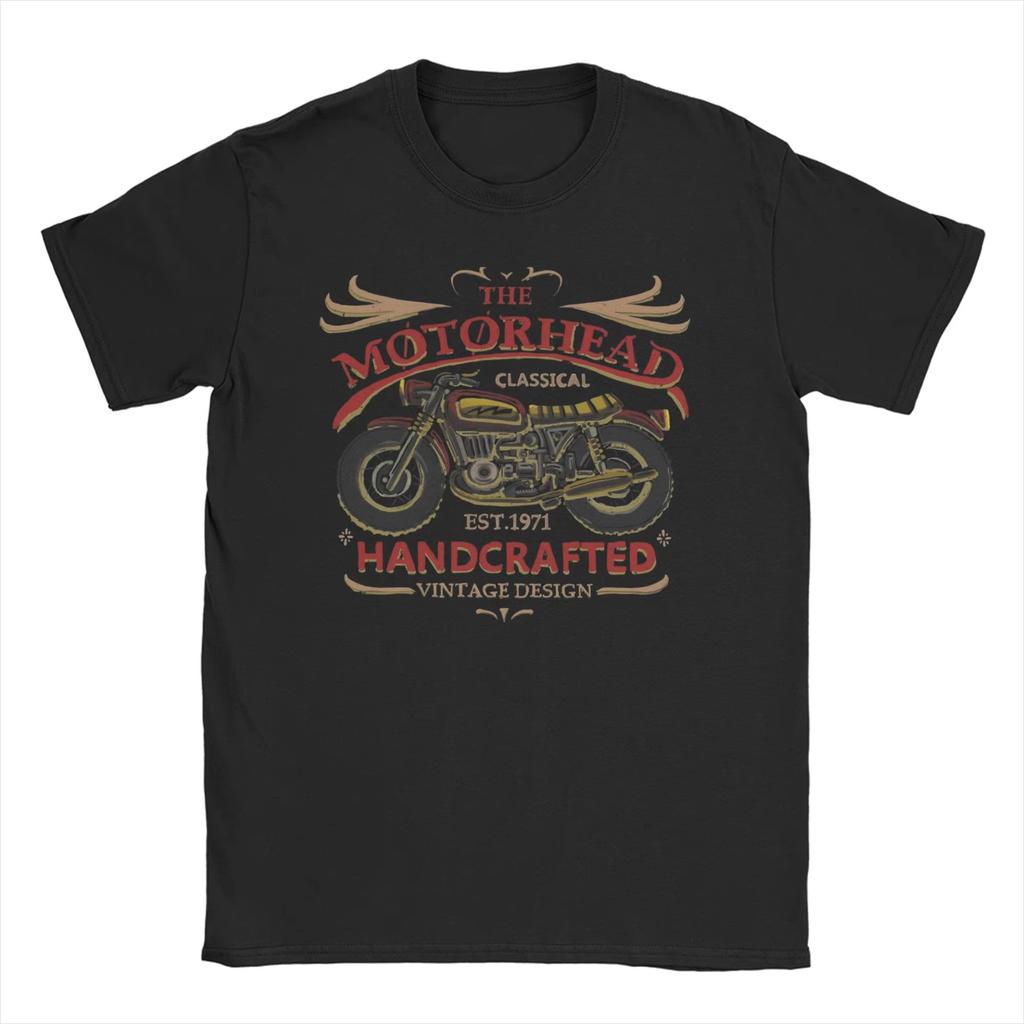 Męska Damska Koszulka Bawełniana Heavy Metal Motorhead Band Zabawna Koszulka z Krótkim Rękawem z Okrągłym Dekoltem Koszulki z Nadrukiem
