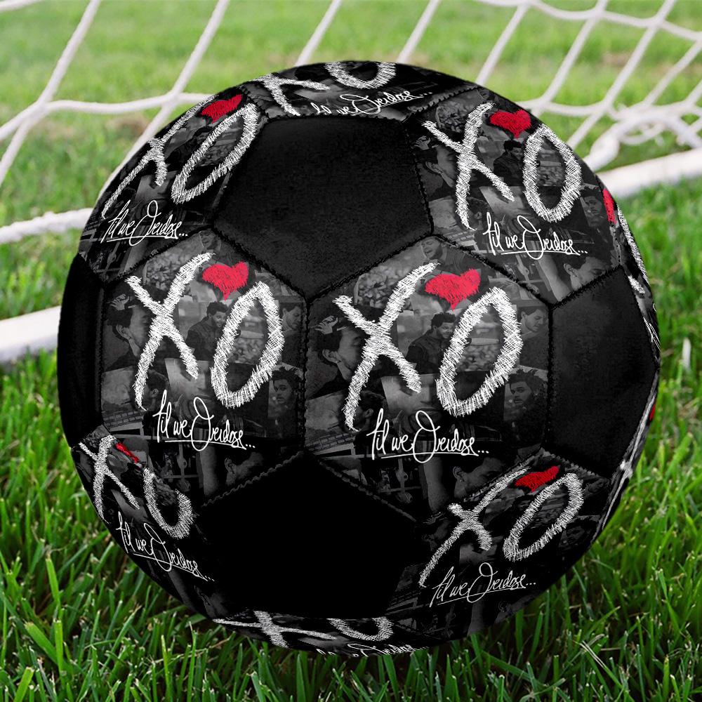 Pallone da Calcetto Indoor The Weeknd Colorato Per Tutte le Età Misura 5 Cucito a Macchina PVC Pronto per la Competizione Resistente Alta Rimbalzabilità