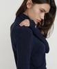 Isibchilwai Basic Wool Neck Top (Navy)